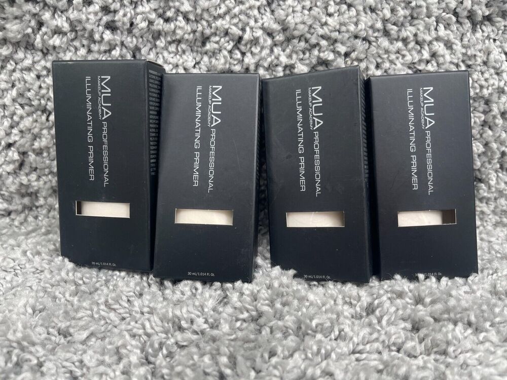 Lot Of 4 Mua Make Up Academy Professional Illuminating Primer 1.014 fl oz